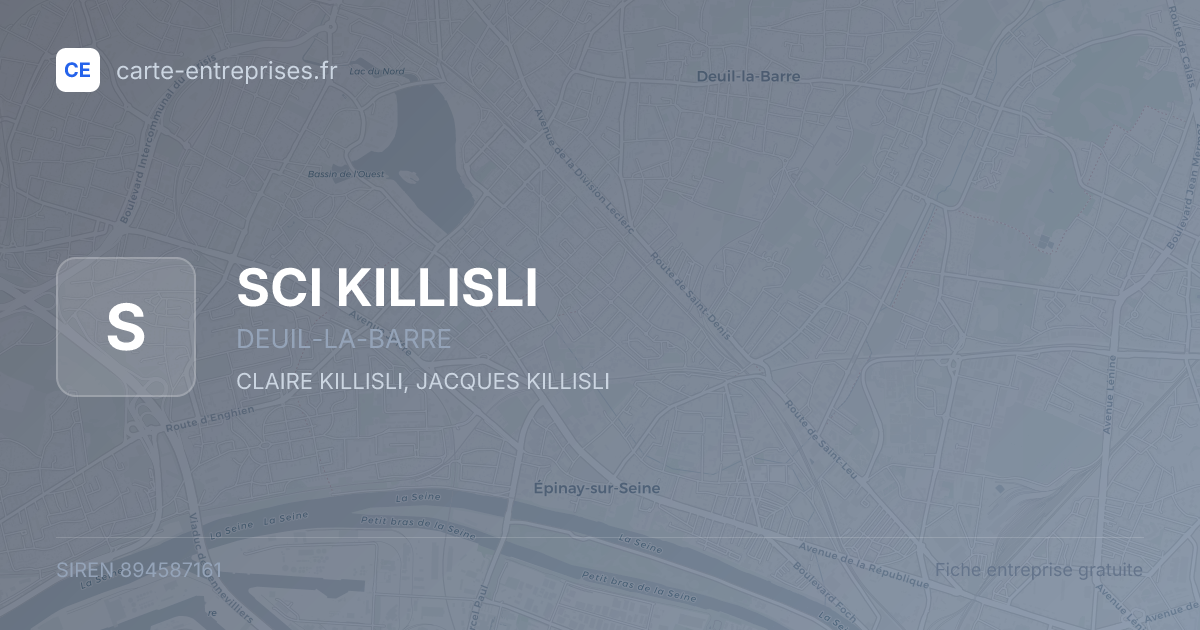 SCI KILLISLI — 894587161 — fiche entreprise