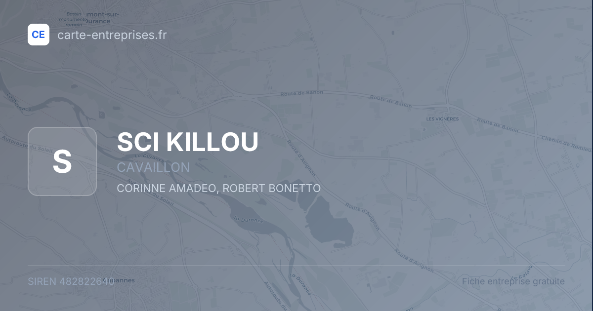 SCI KILLOU — 482822640 — fiche entreprise