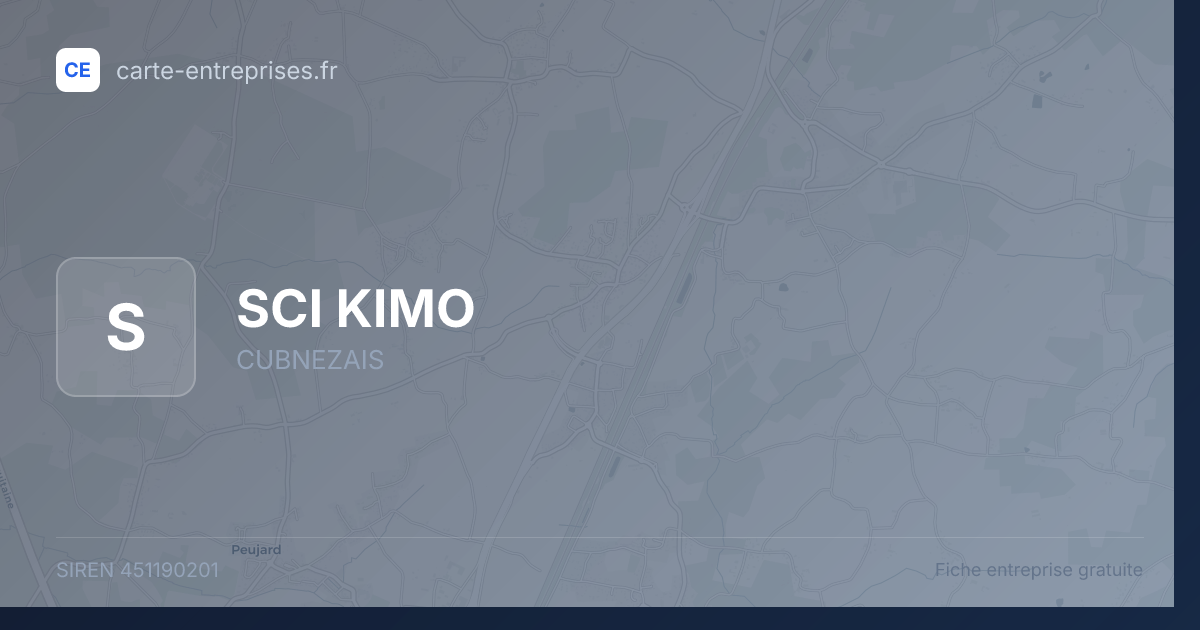 SCI KIMO — 451190201 — fiche entreprise