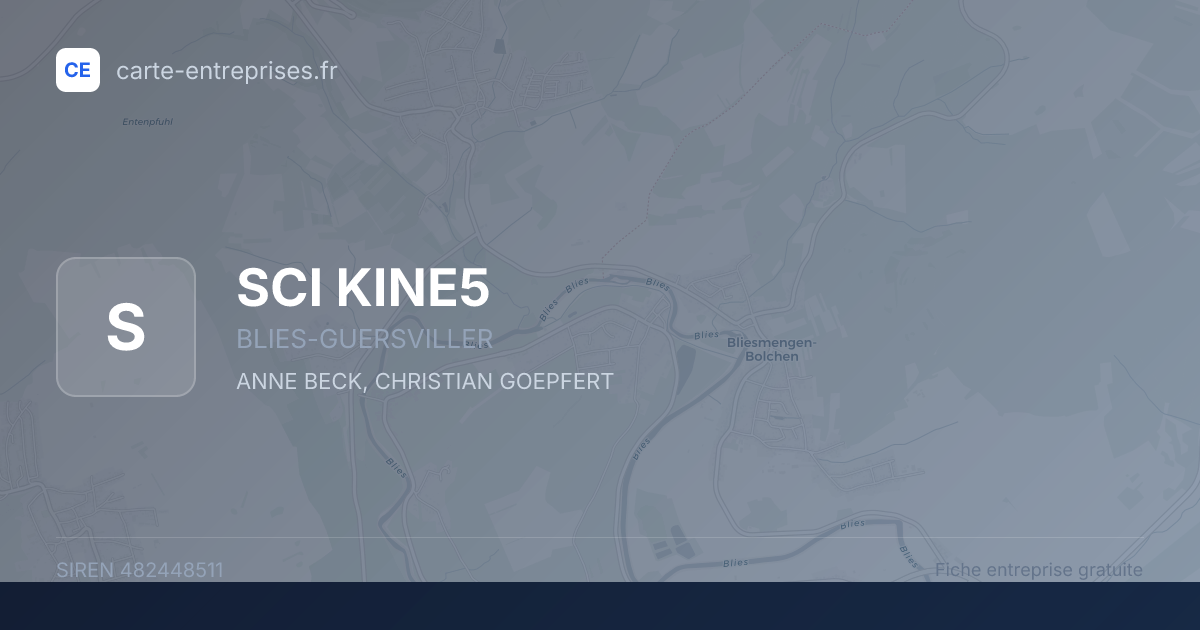 SCI  KINE5 — 482448511 — fiche entreprise