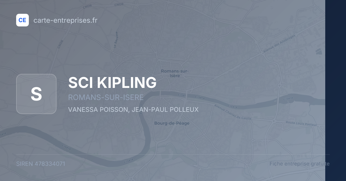 SCI KIPLING — 478334071 — fiche entreprise