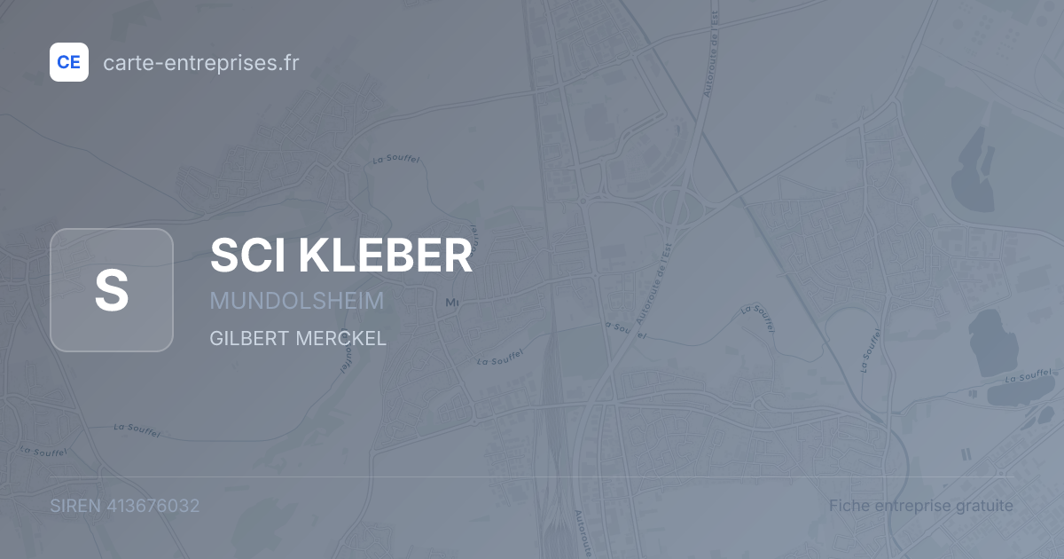 SCI KLEBER — 413676032 — fiche entreprise