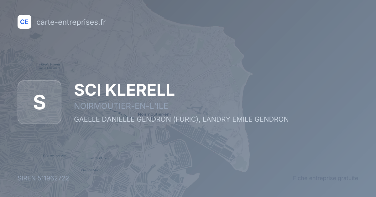 SCI KLERELL — 511962722 — fiche entreprise
