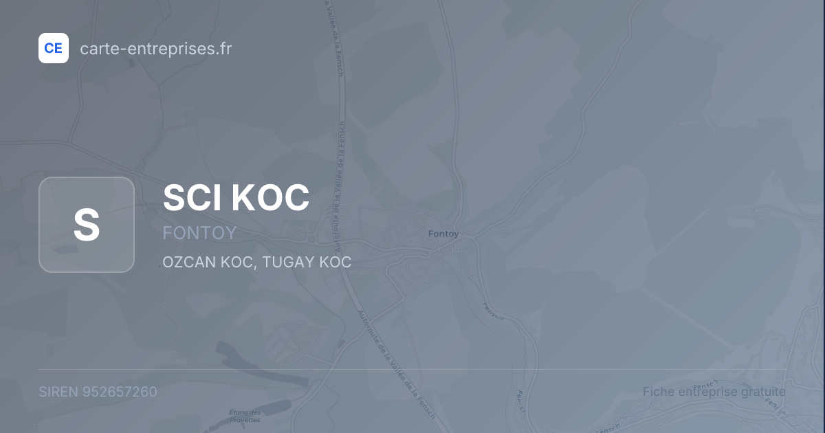 SCI KOC — 952657260 — fiche entreprise