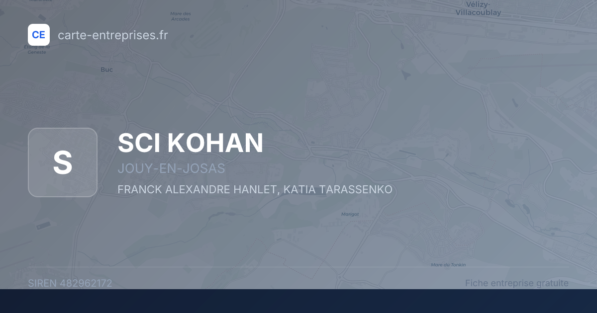 SCI KOHAN — 482962172 — fiche entreprise
