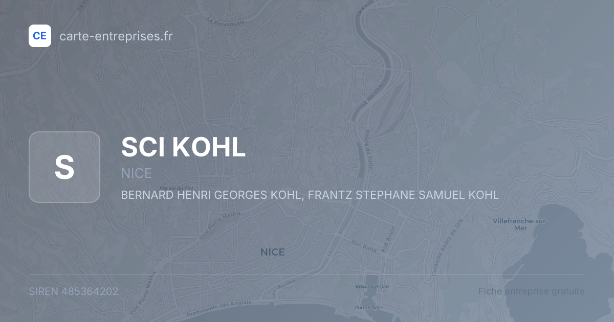 SCI KOHL — 485364202 — fiche entreprise