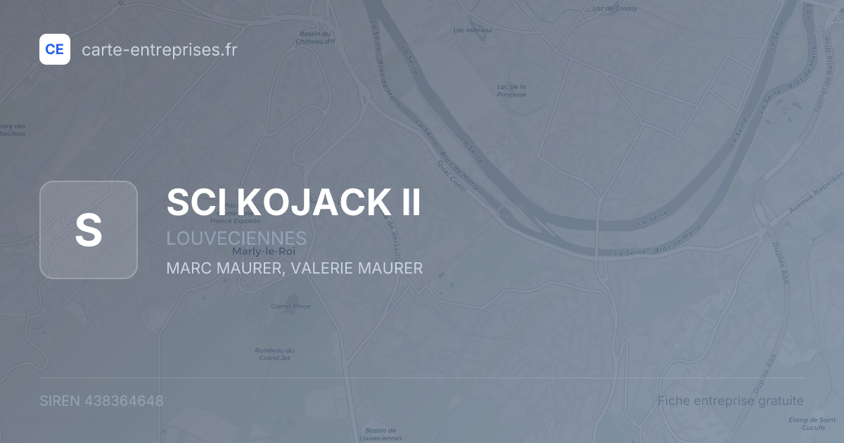 SCI KOJACK II — 438364648 — fiche entreprise