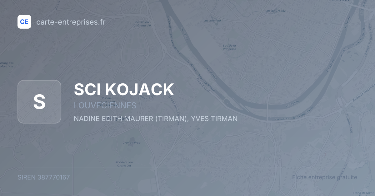 SCI KOJACK — 387770167 — fiche entreprise
