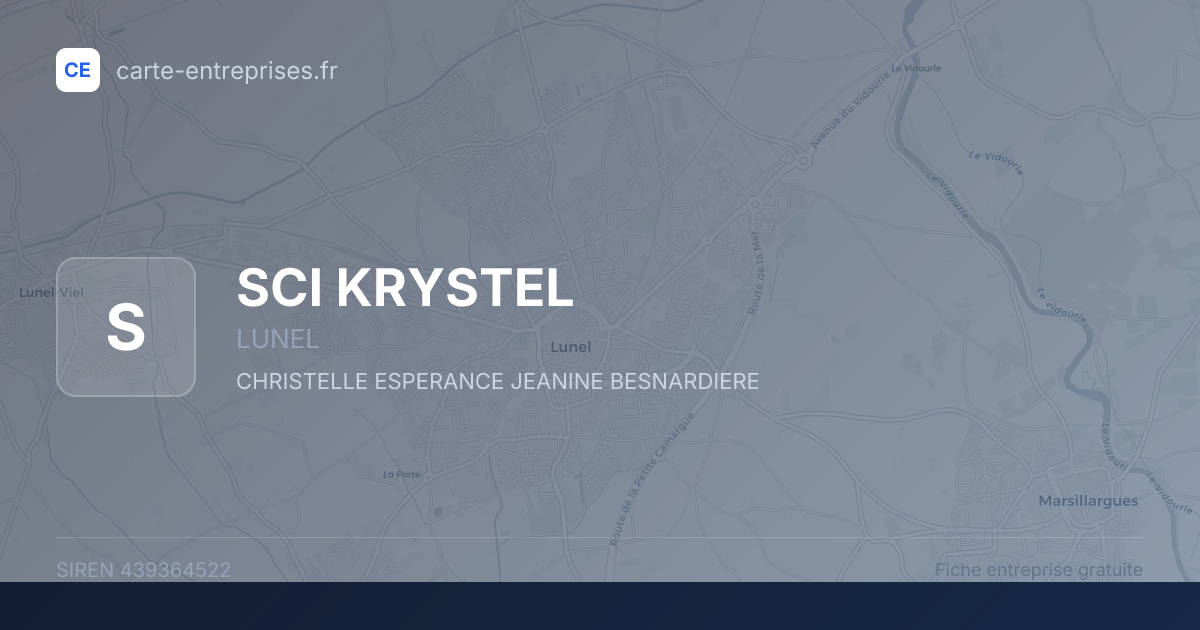 SCI KRYSTEL — 439364522 — fiche entreprise
