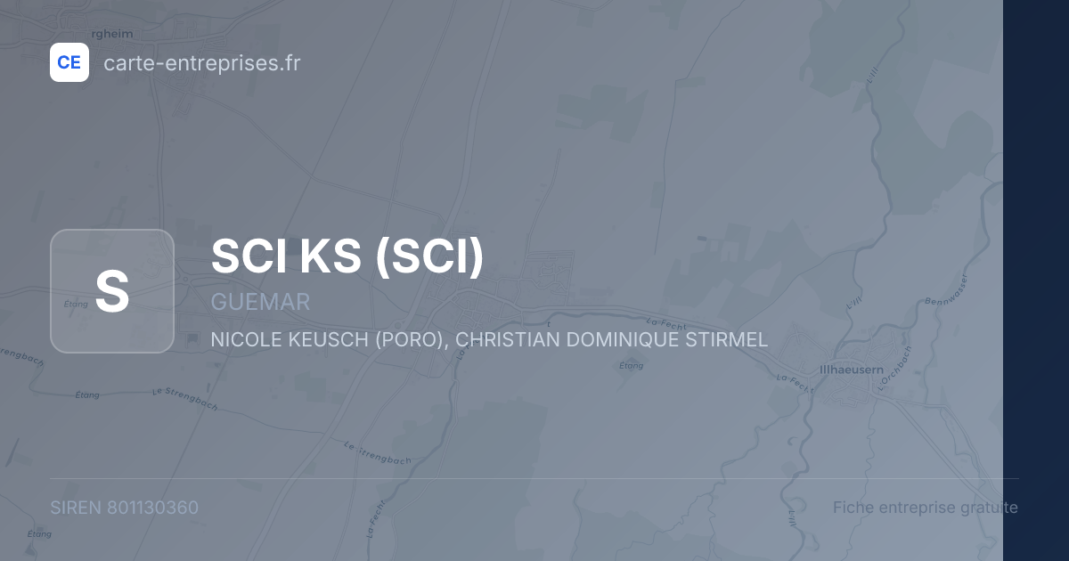 SCI KS (SCI) — 801130360 — fiche entreprise