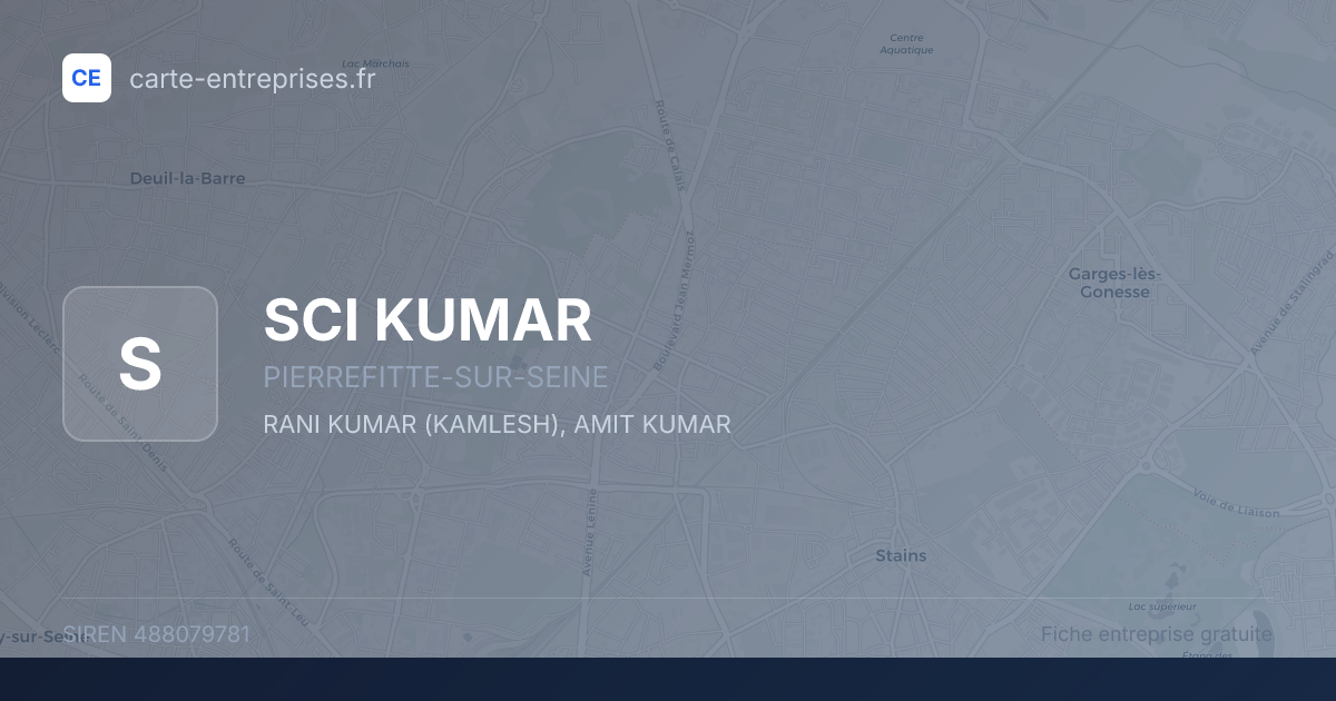 SCI KUMAR — 488079781 — fiche entreprise