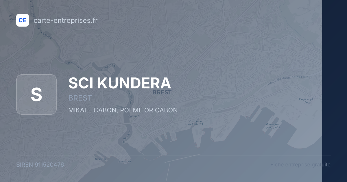 SCI KUNDERA — 911520476 — fiche entreprise