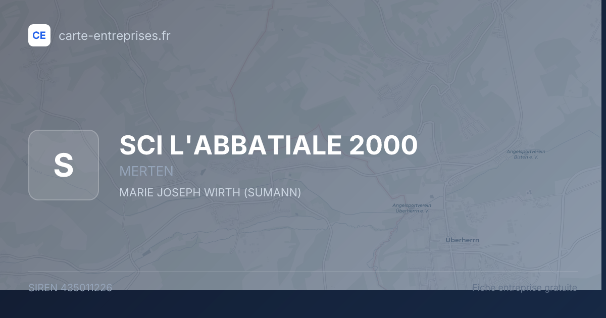 SCI L'ABBATIALE 2000 — 435011226 — fiche entreprise