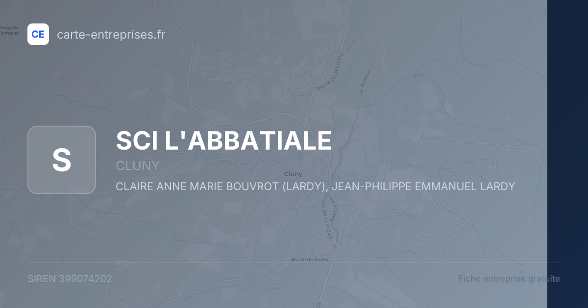 SCI L'ABBATIALE — 399074202 — fiche entreprise