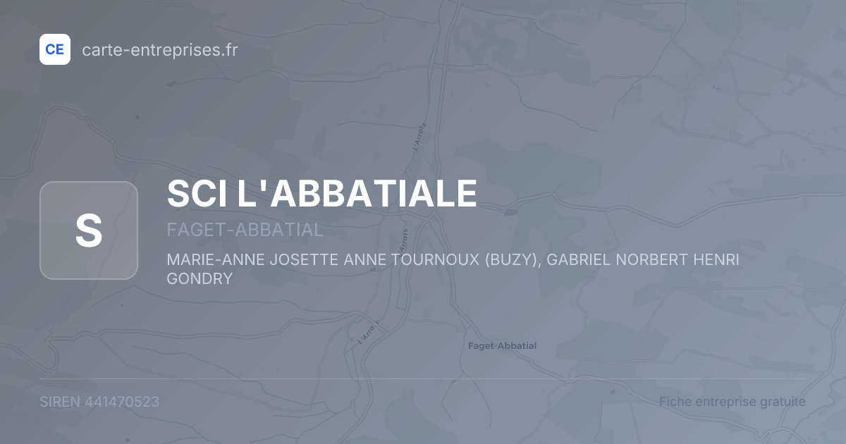 SCI L'ABBATIALE — 441470523 — fiche entreprise