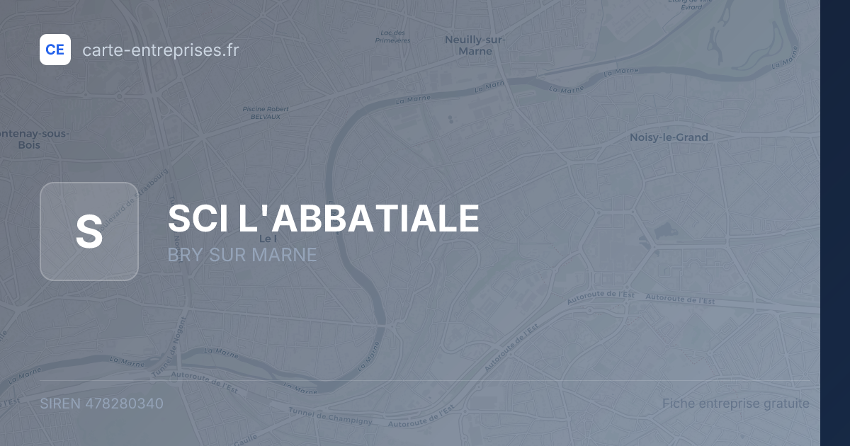 SCI L'ABBATIALE — 478280340 — fiche entreprise