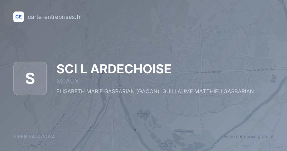 SCI L ARDECHOISE — 347478034 — fiche entreprise