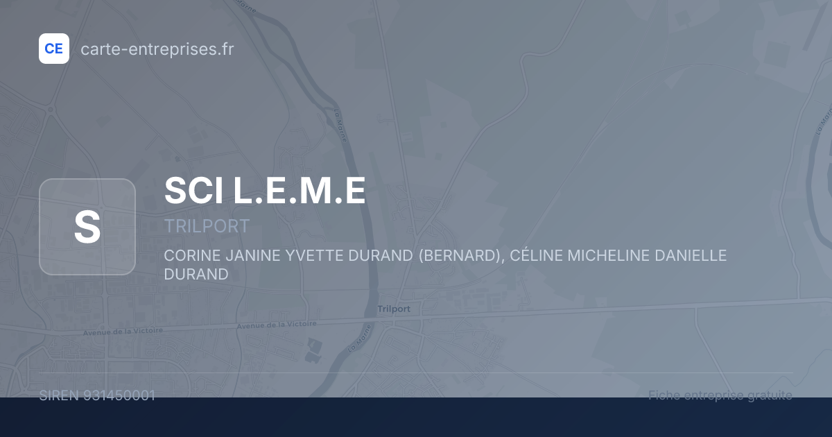 SCI L.E.M.E — 931450001 — fiche entreprise