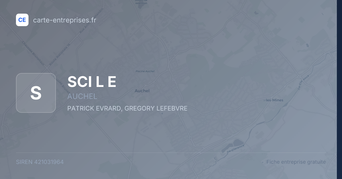 SCI L E — 421031964 — fiche entreprise