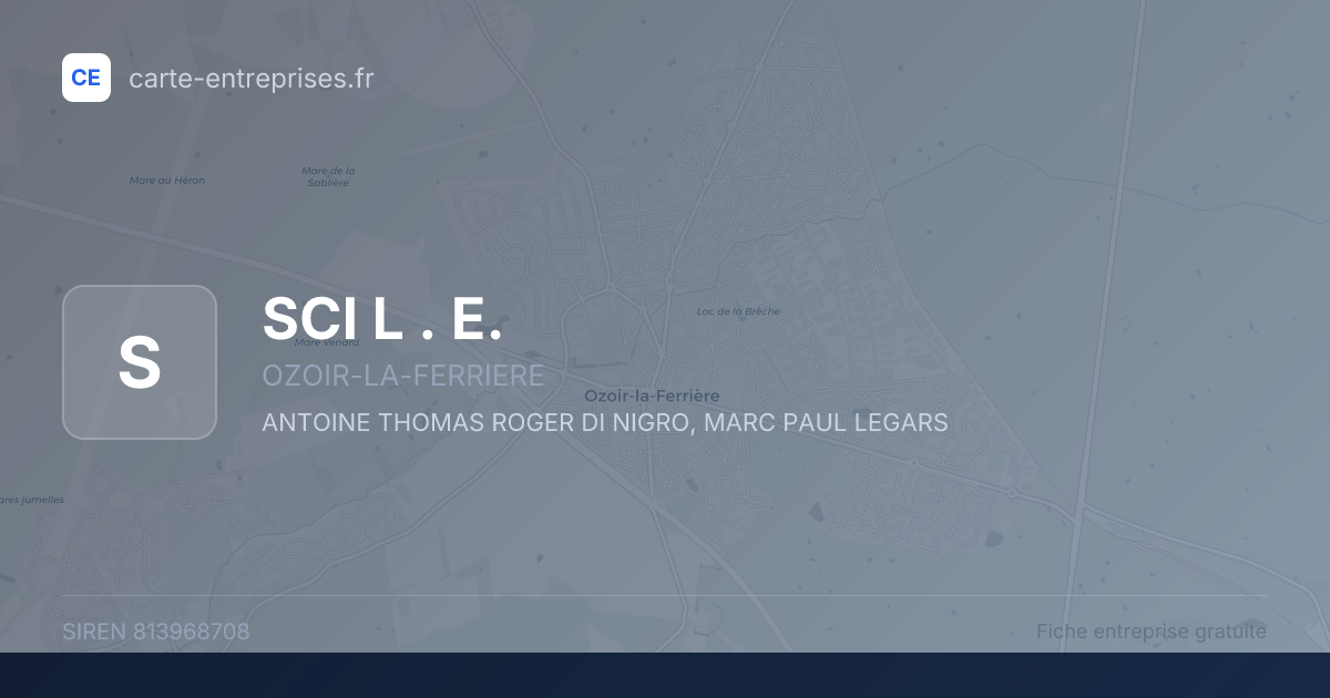 SCI L . E. — 813968708 — fiche entreprise