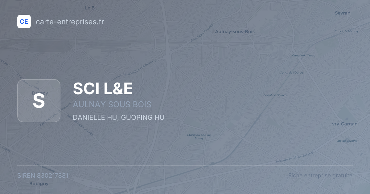 SCI L&E — 830217881 — fiche entreprise