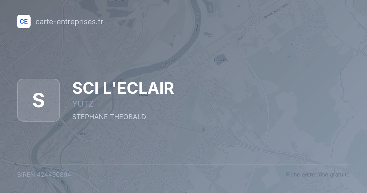 SCI L'ECLAIR — 424490894 — fiche entreprise