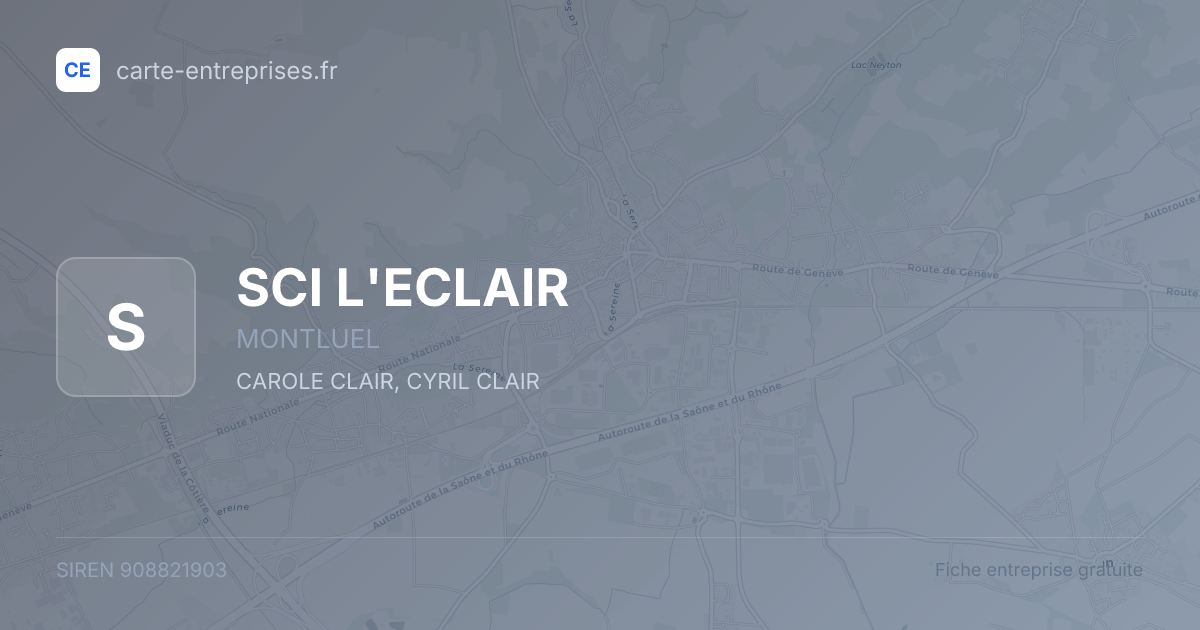 SCI L'ECLAIR — 908821903 — fiche entreprise