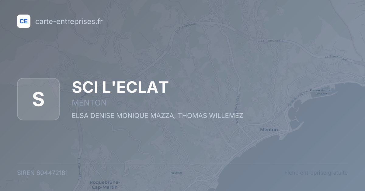 SCI L'ECLAT — 804472181 — fiche entreprise
