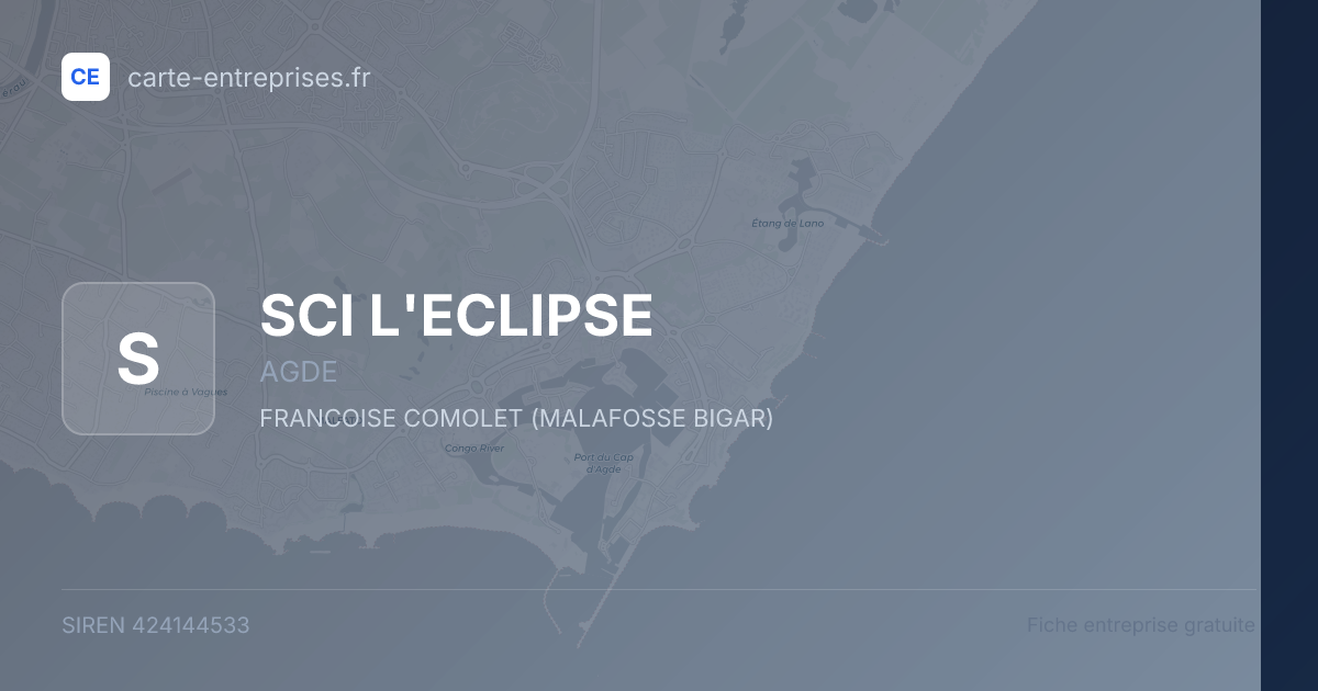 SCI L'ECLIPSE — 424144533 — fiche entreprise