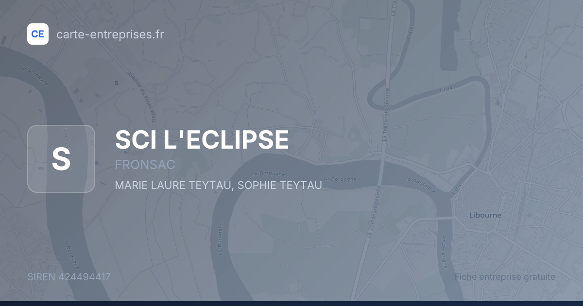 SCI L'ECLIPSE — 424494417 — fiche entreprise