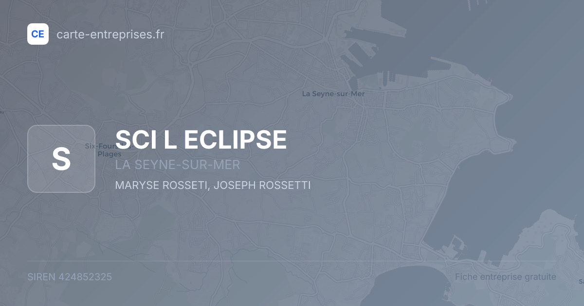 SCI L ECLIPSE — 424852325 — fiche entreprise