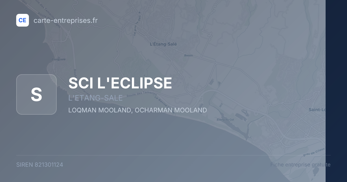 SCI L'ECLIPSE — 821301124 — fiche entreprise