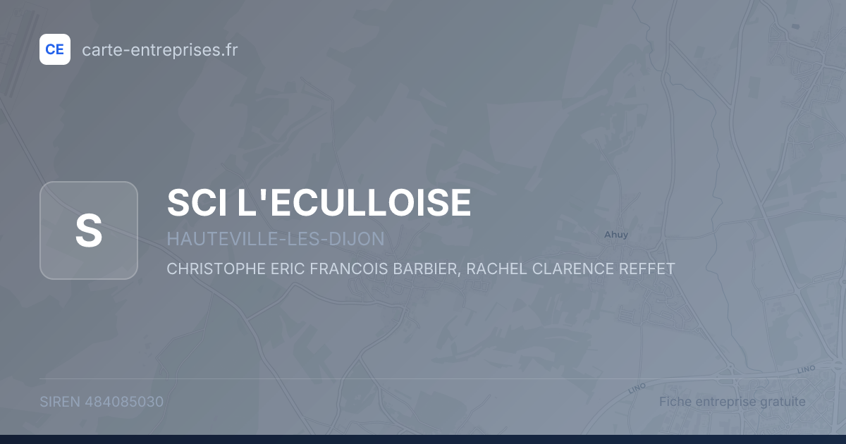 SCI L'ECULLOISE — 484085030 — fiche entreprise