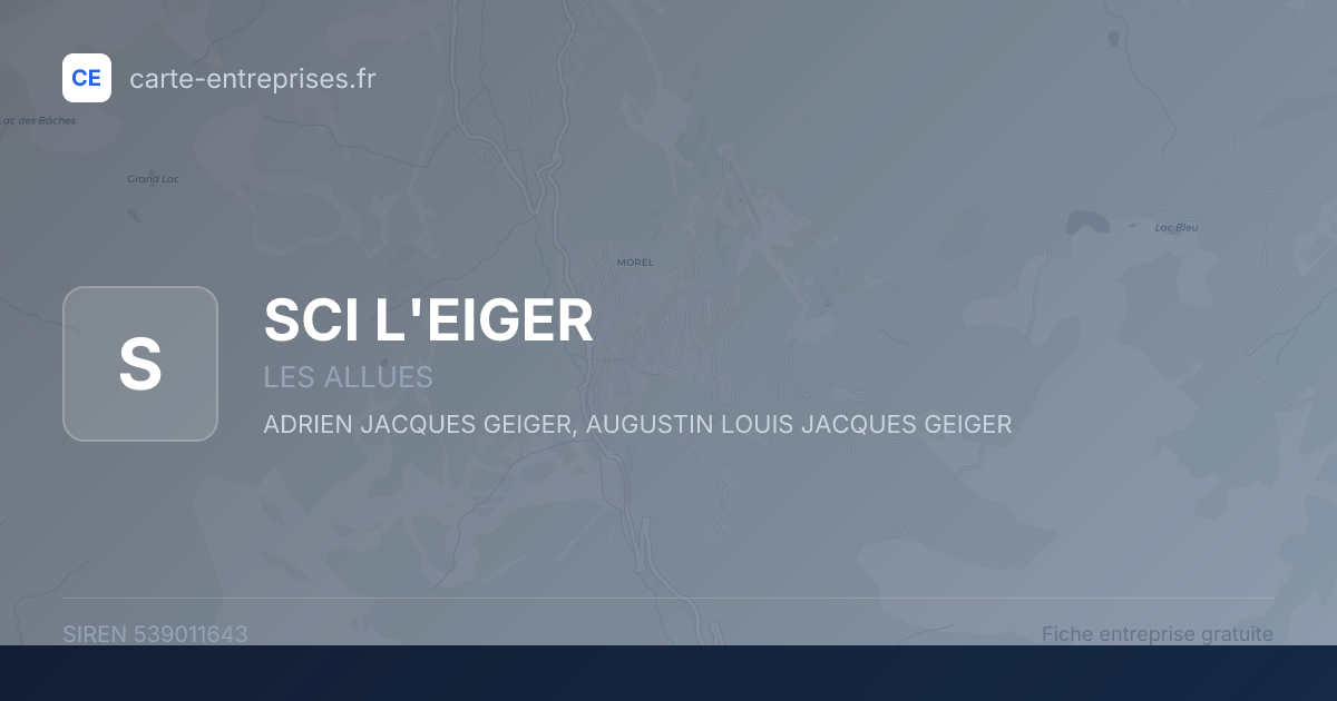 SCI L'EIGER — 539011643 — fiche entreprise