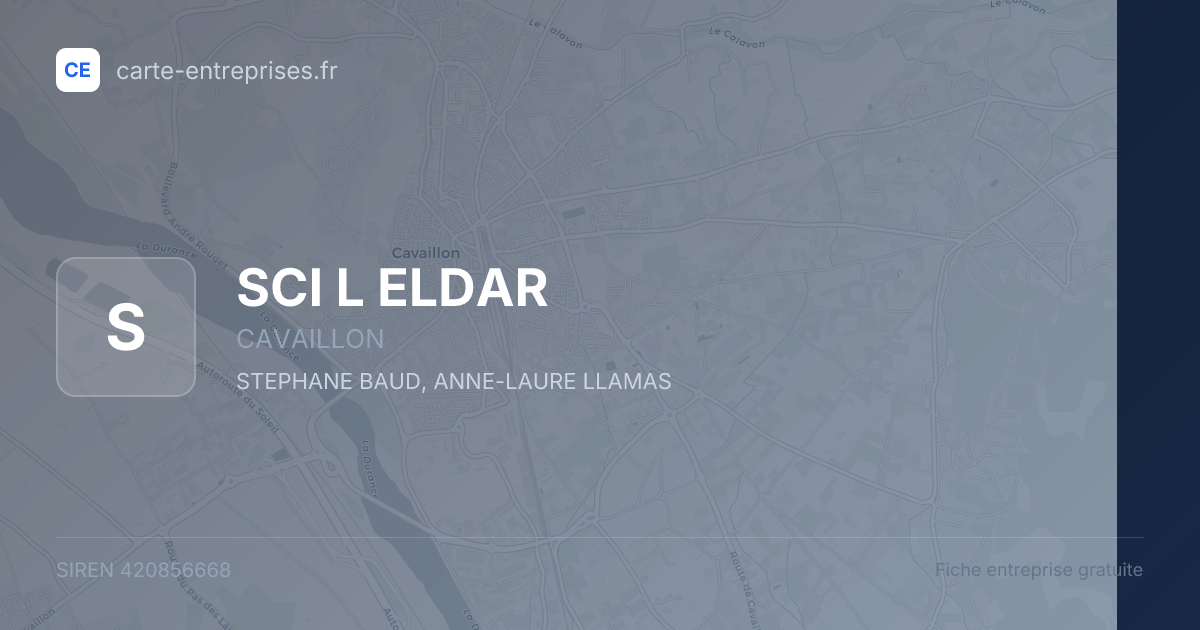 SCI L ELDAR — 420856668 — fiche entreprise