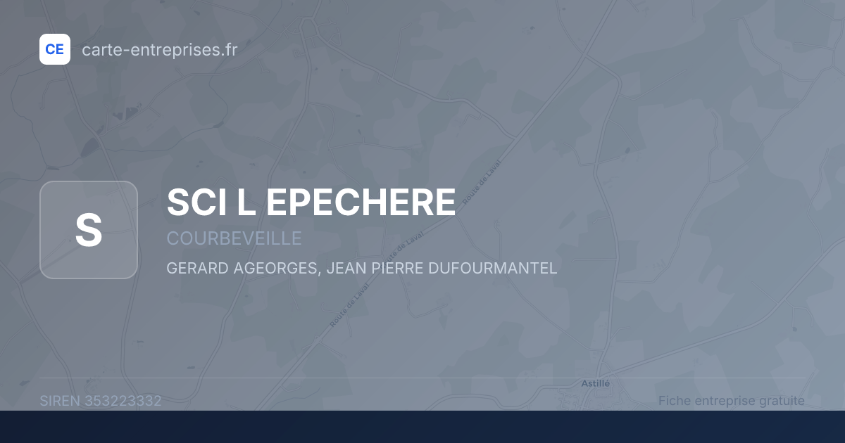 SCI L EPECHERE — 353223332 — fiche entreprise