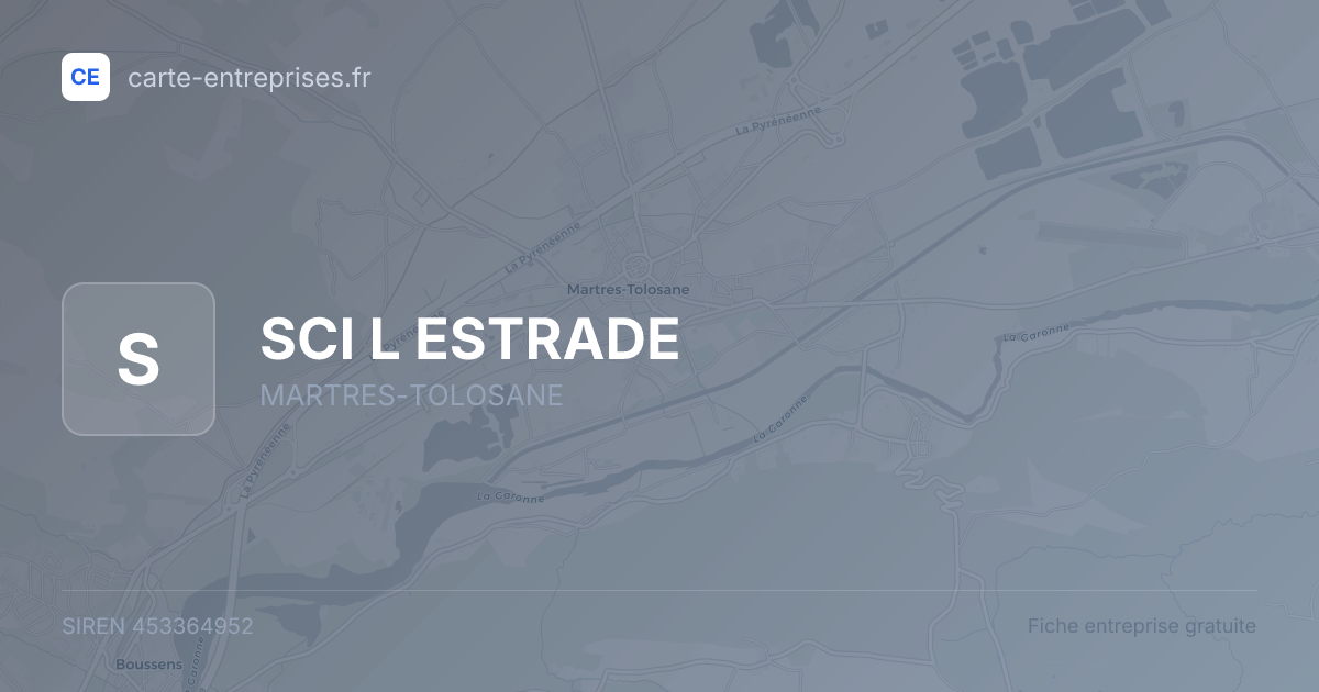 SCI L ESTRADE — 453364952 — fiche entreprise