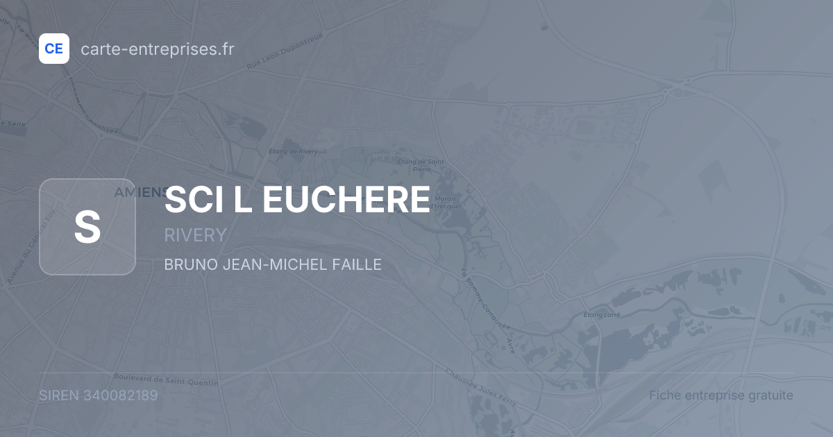 SCI L EUCHERE — 340082189 — fiche entreprise