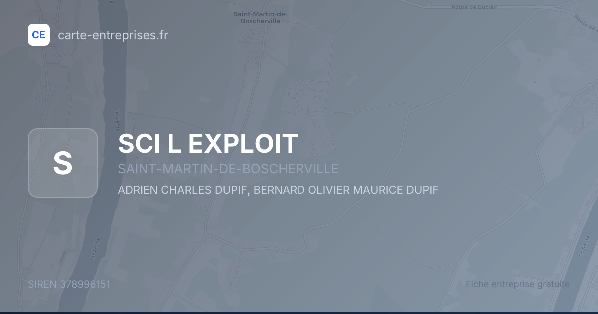 SCI L EXPLOIT — 378996151 — fiche entreprise