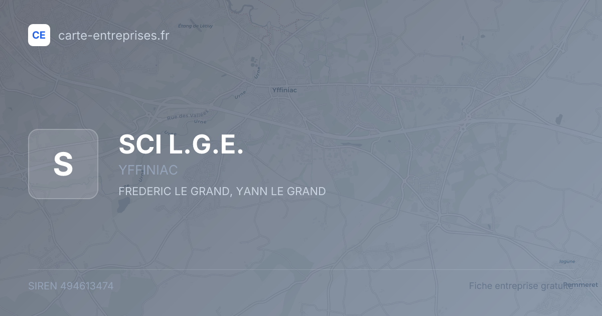 SCI   L.G.E. — 494613474 — fiche entreprise