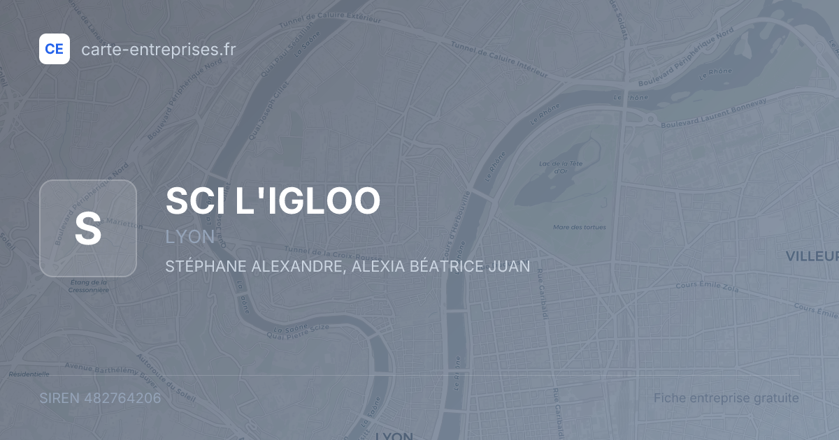 SCI L'IGLOO — 482764206 — fiche entreprise