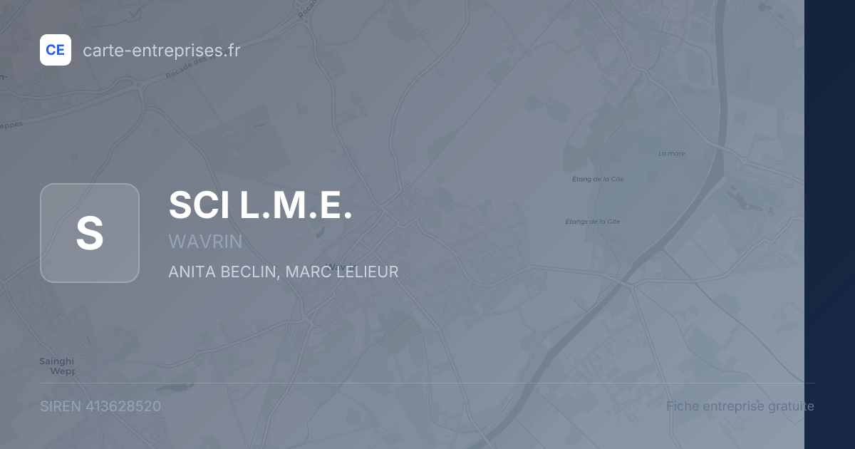 SCI L.M.E. — 413628520 — fiche entreprise