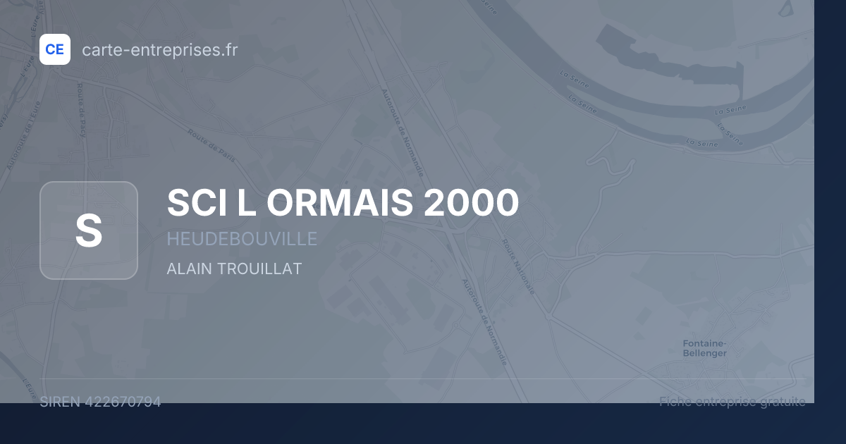 SCI L ORMAIS 2000 — 422670794 — fiche entreprise