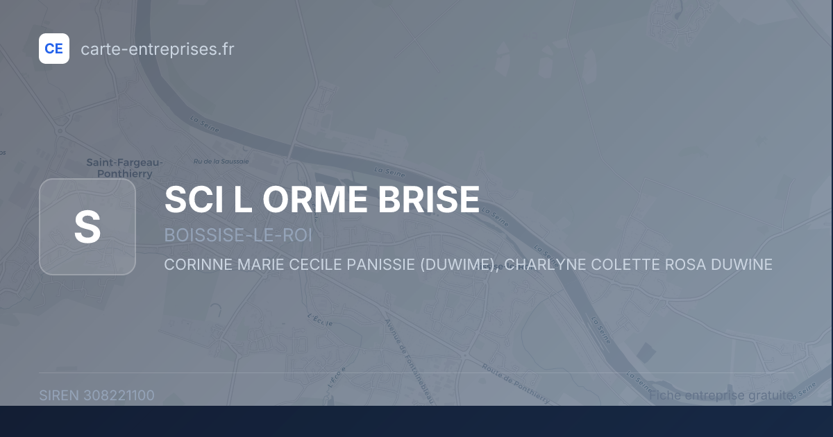 SCI L ORME BRISE — 308221100 — fiche entreprise