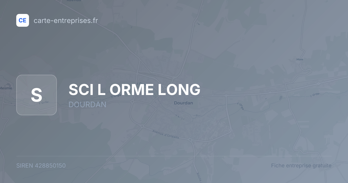 SCI L ORME LONG — 428850150 — fiche entreprise