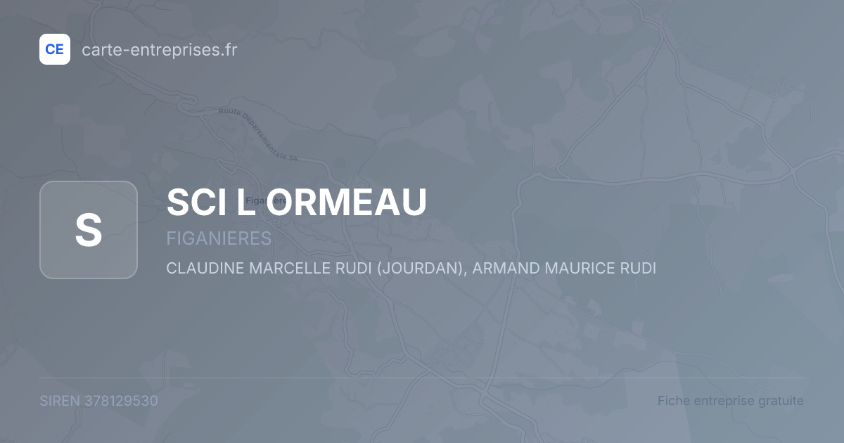SCI L ORMEAU — 378129530 — fiche entreprise