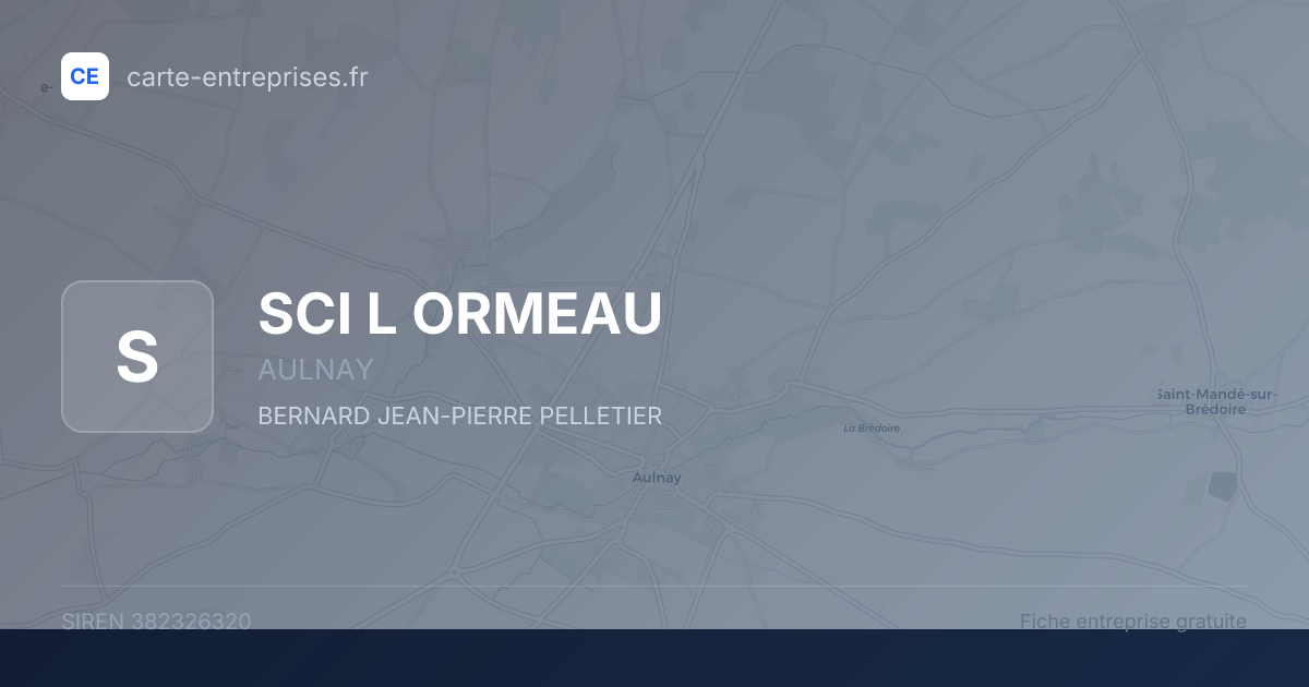 SCI L ORMEAU — 382326320 — fiche entreprise