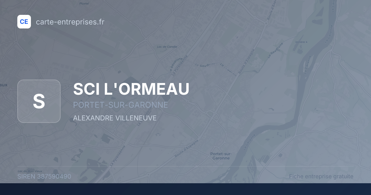 SCI L'ORMEAU — 387590490 — fiche entreprise