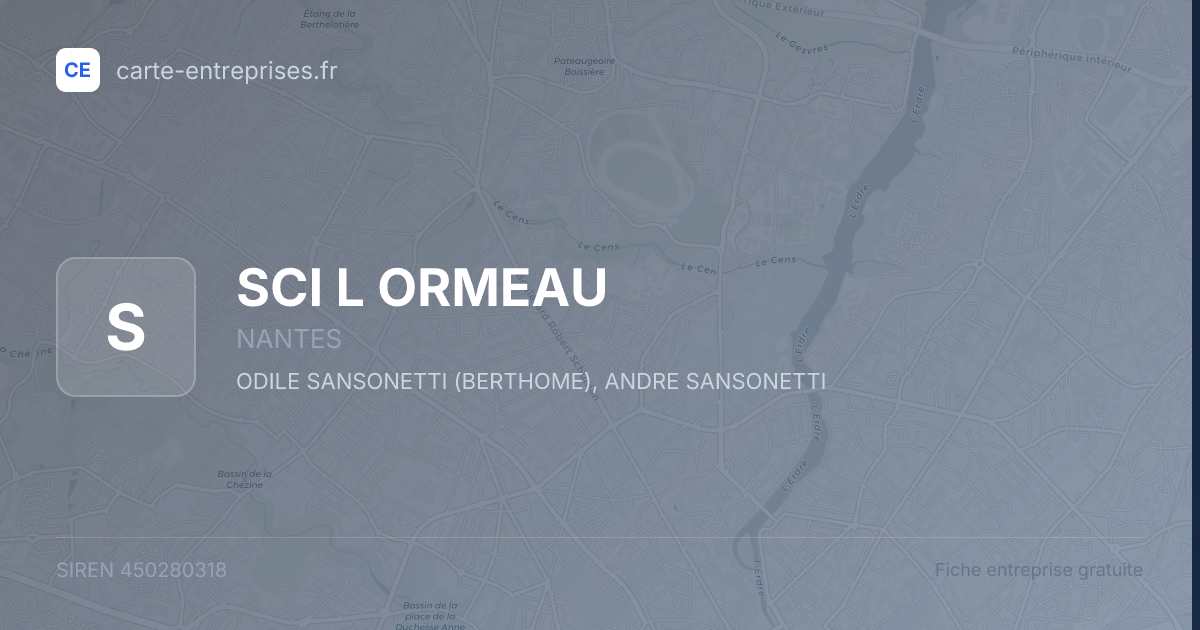 SCI L ORMEAU — 450280318 — fiche entreprise