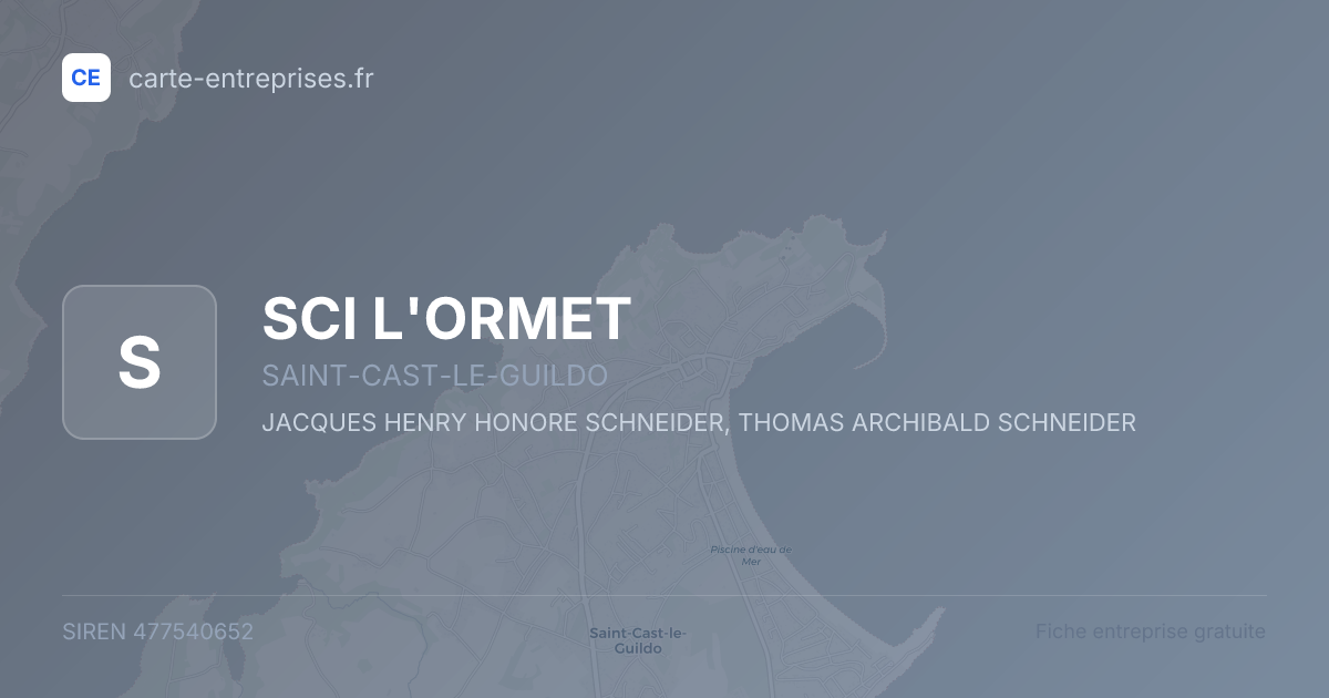 SCI L'ORMET — 477540652 — fiche entreprise